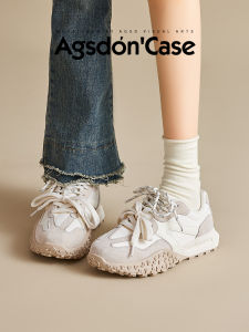 Agsdon | Elevating Autumn New Deutsch Trainer White Shoes Thick Sole