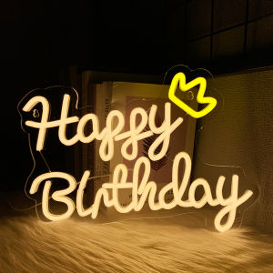 Happy Birthday Neon Sign For Wall DecorLed Neon Light For Birthday Party DecorBedroomHome GatheringBest Gift For Friends