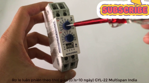 Multispan CYL-22 Timer luân phiên thời gian kiểu phím cơ  module gọn rẻ đẹp bền bảo hành