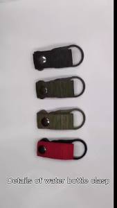 Outdoor Water Bottle Holder Climbing Carabiner Belt Backpack Hanger Hooks Clip Multifunction Water Bottle Webbing Buckle Hook