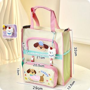 Cartoon Puppy Design School Bag Large Capacity