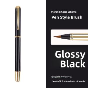 Portable Calligraphy Practice Soft Brush Pen Stylish Script Writing Tool Rechargeable Ink Sac Included Ideal for Beginners