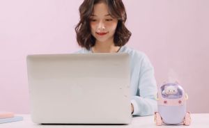 เครื่องเพิ่มความชื้นในบ้านเดสก์ท็อป USB สำหรับหมอกหนาความจุมากเครื่องเพิ่มความชื้นแบบสร้างสรรค์ขนาดเล็ก