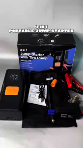 Car Jump Starter 5 in1 Multi-function Car High Power Bank Portable Air Pump Tire Inflator