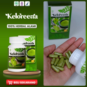 Keloreena Ekstrak Daun Kelor 100% Asli Berlegalitas BPOM dan Halal MUI Isi 50 & 100 Kapsul
