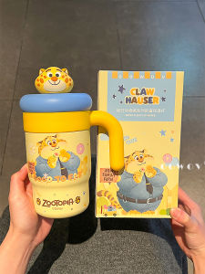 Disney | Crazy Animal City Leopard Officer Insulated Cup Female and Couple Friendly Office Gift