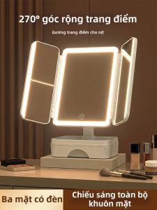 DENGJIE | Gương Trang Điểm Thông Minh Gấp 3 LED