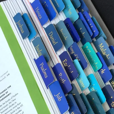 Bible Tabs 75 Tabs Large Print Laminated Bible Tabs for Women and Men Easy to Read Bible Book Tabs for Study Bible Index Ta