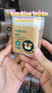 Hộp 200/400 Que Tăm Bông Humama 2 Đầu Kháng Khuẩn Cho Bé CarynLAZADA