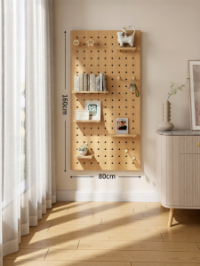 BEIQIVI | Solid Wood Perforated Storage Shelf