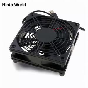 Router Cooling Fan DIY PC Cooler TV Box Wireless Silent Quiet DC 5V USB Power 120mm 240mm Fan 12CM W/Screws Protective Net