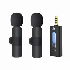 KEBIDU | KEBIDU Lavalier Microphone Wireless 3.5mm Omnidirectional Condenser Mic Megaphone for Camera Speaker Phone Recording Live Stream