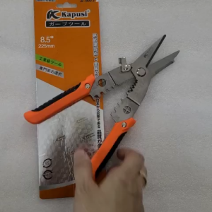 Kéo cắt +Tuốt+Tách+Uốn dây điện+Ép cốt KAPUSI 8.5_K9117