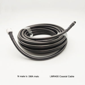 LMR400 10m SMA Male to N Male Low Loss Coaxial Cable RF Extension Jumper for 4G LTE Wireless Router Gateway Cellular ADS-B Radio WiFi Antenna