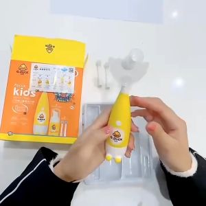 [LIULIU MEI]การ์ตูนเป็ดสีเหลืองขนาดเล็กเด็กแปรงสีฟัน แปรงสีฟันการ์ตูน u ชุดแปรงสีฟันซิลิโคนอ่อนนุ่มกันน้ำ การ์ตูนเด็กเป็ดสีเหลืองแปรงสีฟัน