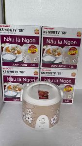 Nồi cơm điện Sharp 1.8 lít KS-N191ETV Chính hãng Trưng bày mới 99% -SX THAILAN- thích hợp cho 4 – 6 người.Lòng nồi chống dính bảo hành 12 tháng