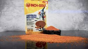 Inch-Gold Tropical Small Fish Food 100g with Spirulinaastaxanthin and probiotics