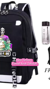 Tas Ransel Anak Cowok Sekolah 4in1 FF FG 0178 Ransel Fashion Led Sd Smp Dewasa Fashion