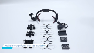 2.5X/3.5X/6.0x full set of magnifying glass wireless headlight magnifying glass
