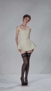 LSOUL Zoey Dress ชุดเดรสสายเดี่ยวลายจุดหรูหรา