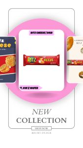 Ritz Roll Cheese Sandwich Krekers Sandwich Keju dari Mondelez