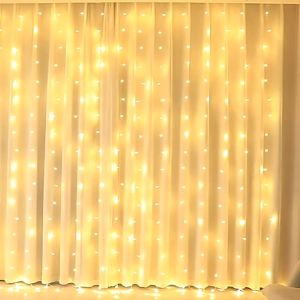 LED Icicle Curtain String Fairy Lights Garland For Birthday New Year Christmas Wedding Home Room Patio Party Decoration Lamps