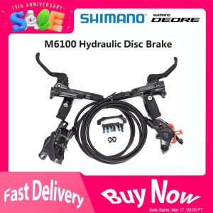 SHIMANO | SHIMANO DEORE M6100 2 Piston M6120 4 piston Brake MTB Mountain Bikes Hydraulic Disc Brake MTB BR BL-M6100 DEORE Brake