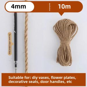 Natural Jute Rope String Ribbon Crafts DIY Vintage Jute Cord Twine Thread Sewing Party Wedding Christmas Home Decortion