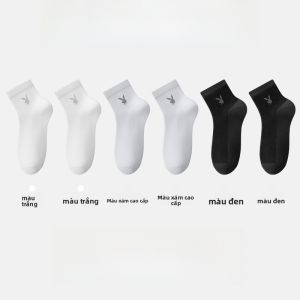 Tất Cotton Dày Đến Giữa Bắp Chân Cho Nam Chống Mùi Thấm Mồ Hôi Kháng Khuẩn Tất Cotton Nguyên Chất Cho Nam Mùa Thu Đông