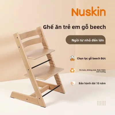 Nu Skin | Ghế Ăn Học Cho Trẻ Gỗ