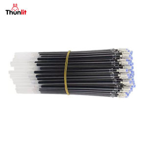 Thunlit Gel Refill 50PCs Wholesale Stationery 10PCs Set Black Needle Tip 0.5mm