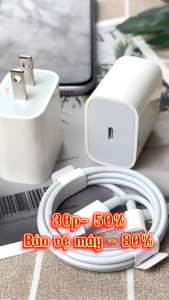 Bộ củ - cáp sạc nhanh 20W | Táo Thẩm Tools