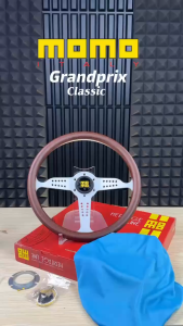 Stir Racing MOMO Grand Prix Classic Motif Kayu 14 Inch Premium Universal
