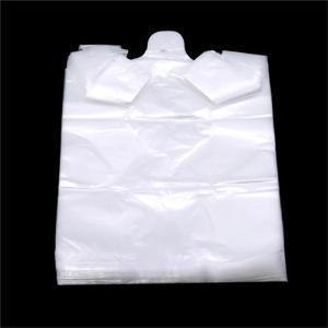 100PCS Supermarket Plastic Bag Transparent Tote Shopping Bag​ With Handle Food Packaging Storage Bags Keep Fresh