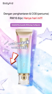 Aquacool Moxie Girlz Niacinamide Toothpaste Authentic Original Whitening Stain Removal Fresh Bre