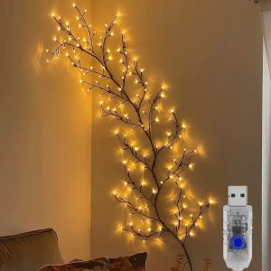 LED Birch Tree Light Bendable Willow Vine Lights Indoor Atmosphere Decor Camped Party Birthday Christmas Festival Perfect Gift