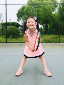 Pathfinder Sports Summer New Arrival Childrens Pink Tennis Skirt Exercise Skirt Dress Badminton Skirt Set Quick-Drying
