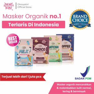 masker ohmyskin minisize 25 gr (free spatula) masker organik ohmyskin face mask