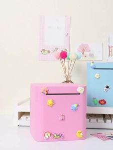 只进不出存钱罐抖音网红防摔金属储蓄罐卡通女生女孩男孩家用Only in and out of the money bank trembling voice online Red anti falling metal money bank cartoon girls girls and boys home