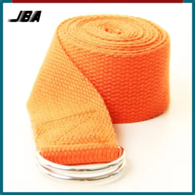 JBA Yoga Stretch Band Extra Long 3.2M D-Ring Cotton Low Elastic Yoga Strap For Women Sweat proof Anti-Slip