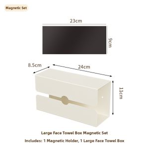 MRUN | Wall Mounted Magnetic Detachable Paper Towel Box