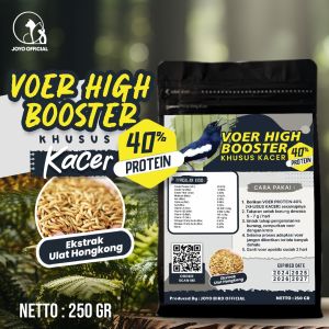 MAKANAN BURUNG KACER JUARA LOMBA | VOER BURUNG JUARA LOMBA | EKSTRAK ULAT HONGKONG | PAKAN JUARA LOMBA | VOER PREMIUM | VOER GACOR SEHARIAN | MAKANAN BURUNG JUARA LOMBA | VOER HIGH BOOSTER  PROTEIN 40% ( KHUSUS KACER ) 250 GR