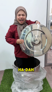 𝗨𝗥𝗕𝗔𝗡𝗛𝗢𝗠𝗘𝗦 Extra Large Thick Stainless Steel Cooking Pot Heavy Duty Stock Pot with Lid for Soup Stew Curry Broth & Boiling | Periuk Besar Tahan Lasak untuk Masak Sup Kuah Kari Multipurpose Kitchen Cookware (Periuk Keluli Tahan Karat Tebal)