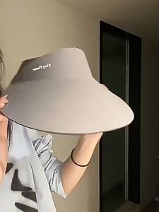 Mũ Lưỡi Trai Hở Chóp Mũ Chống Nắng Nón Nửa Kèm Khẩu Trang Chống Tia UV Có Thể Gấp Gọn Nữ
