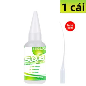 LOOLIFL | LOOLIFL 502 Super Glue Keo Dán Cyanoacrylate Khô Nhanh Cho Da Cao Su Gỗ Kim Loại - Keo Lỏng Liên Kết Chắc Chắn Cho Nhiều Dự Án DIY Khác Nhau