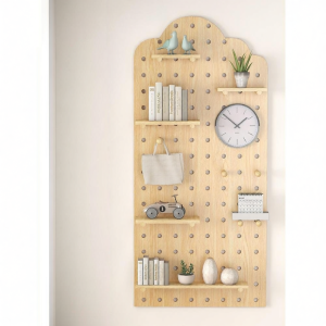 Key Holding Wall Shelf Coat Hanger Wood