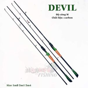 Cần câu Lure MONSTER DEVIL - TATULA Cacbon bao bền đẹp