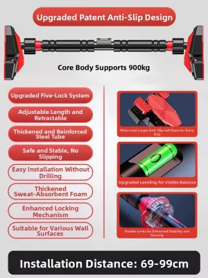 XTEP | Indoor Easy-to-Install Wall Door Pull Up Bar