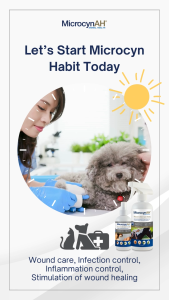 [New Launch] MicrocynAH Wound and Skin Care for Pets in All Life Stages | Skin Spray Ear Wash Eye Wash Recovery Gel