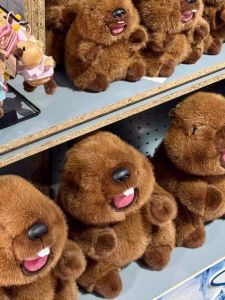 Sleeping Plush Toy Squirrel Doll with Sound Making Feature And Expressive Face Soft PP Cotton Stuffed Animal Pillow for All Ages